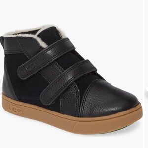 UGG® Rennon High Top Toddler Sneaker, 6M, Black